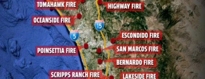 San Diego County Wildfires
