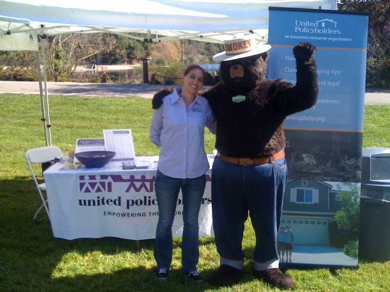 Emily Cabral and Smokey the Bear - United Policyholders