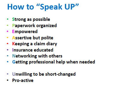 Speak UP: How to communicate with your insurance company