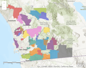 San Diego fire safe councils map