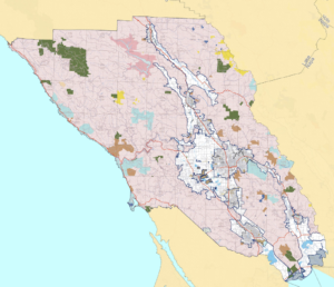 Sonoma County Wildland Fire Protection Map